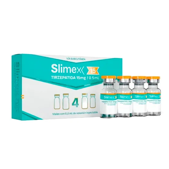 Tirzepatida Slimex 4 Ampolas 15MG — imagem do produto