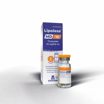 Lipoless 15MG Tirzepatida 4 Ampolas — imagem do produto