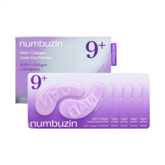 Patches para Contorno de Olhos Numbuzin No.9 Nad+ Collagen + 50 Peptides 5 Pares — imagem do produto