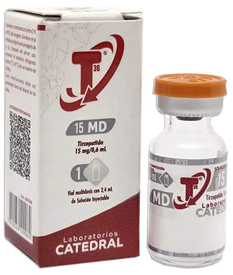T36 Tirzepatida 15MG/0,6ML (1 Frasco Solução Injetável) — imagem do produto
