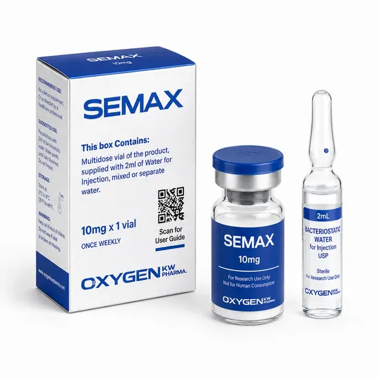Peptideo Semax 10MG Oxygenkw (1 Vial + Agua 2ML) (Atacado) — imagem do produto