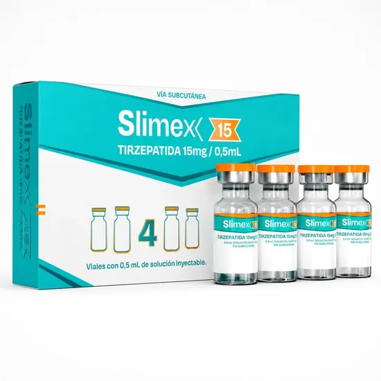 Tirzepatida Slimex 15MG - 4 Ampolas 0.5ML Cada — imagem do produto