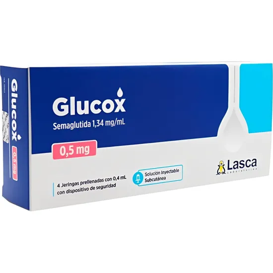 Med. Semaglutida Glucox 0,5 MG X 4 Jeringas — imagem do produto