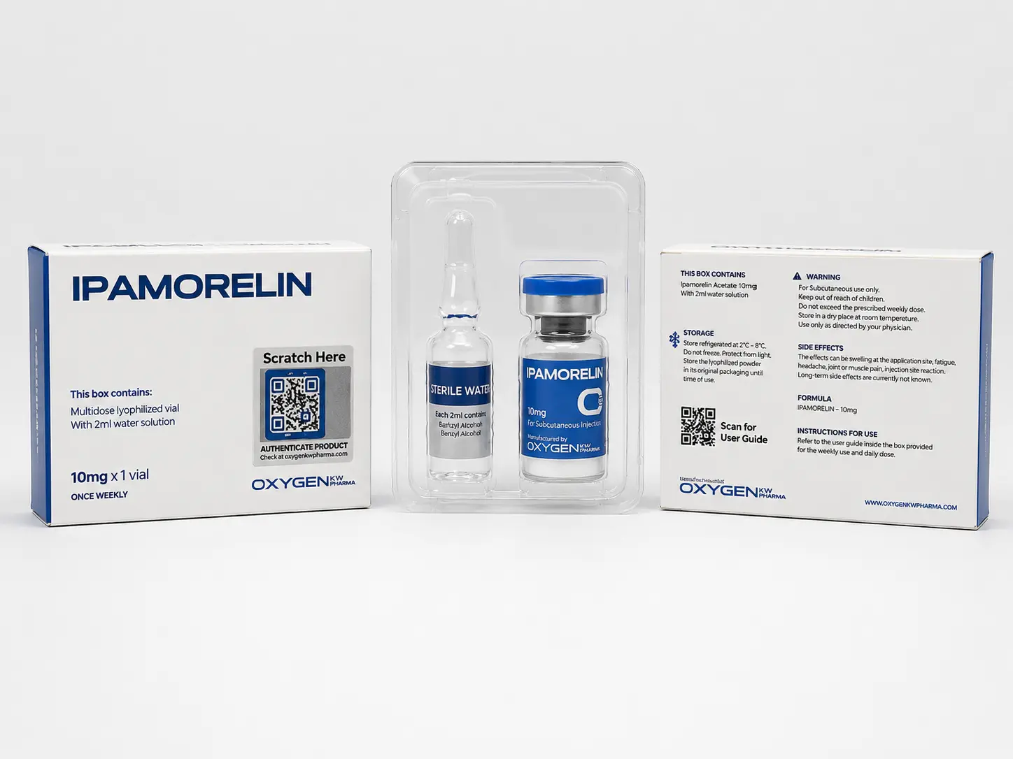 PEPTIDEOS OXYGENKW IPAMORELIN 10MG — imagem do produto