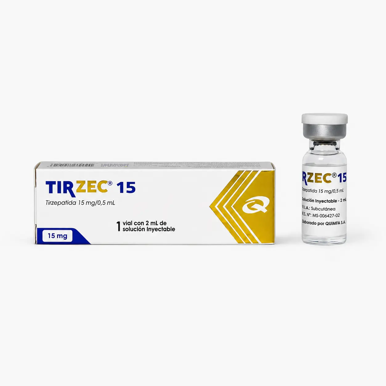 Tirzepatida Tirzec 15mg (1 Ampola 2ml) — imagem do produto