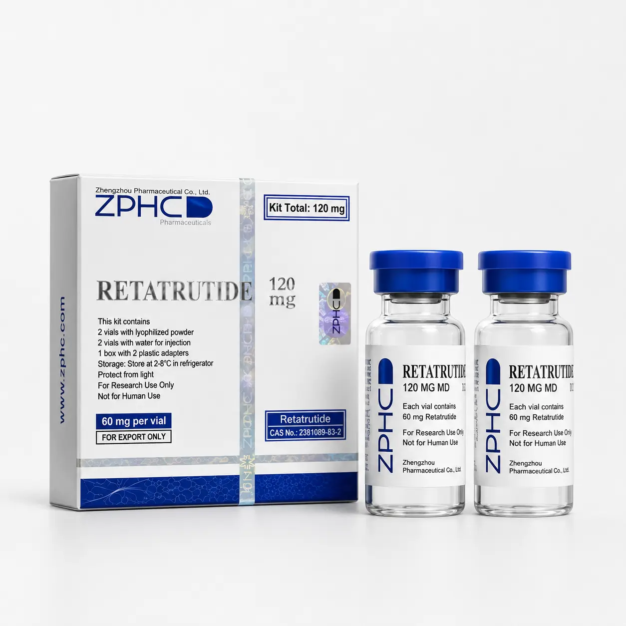 Retatrutide ZPHC 120mg (2 ampolas diluidas) — imagem do produto
