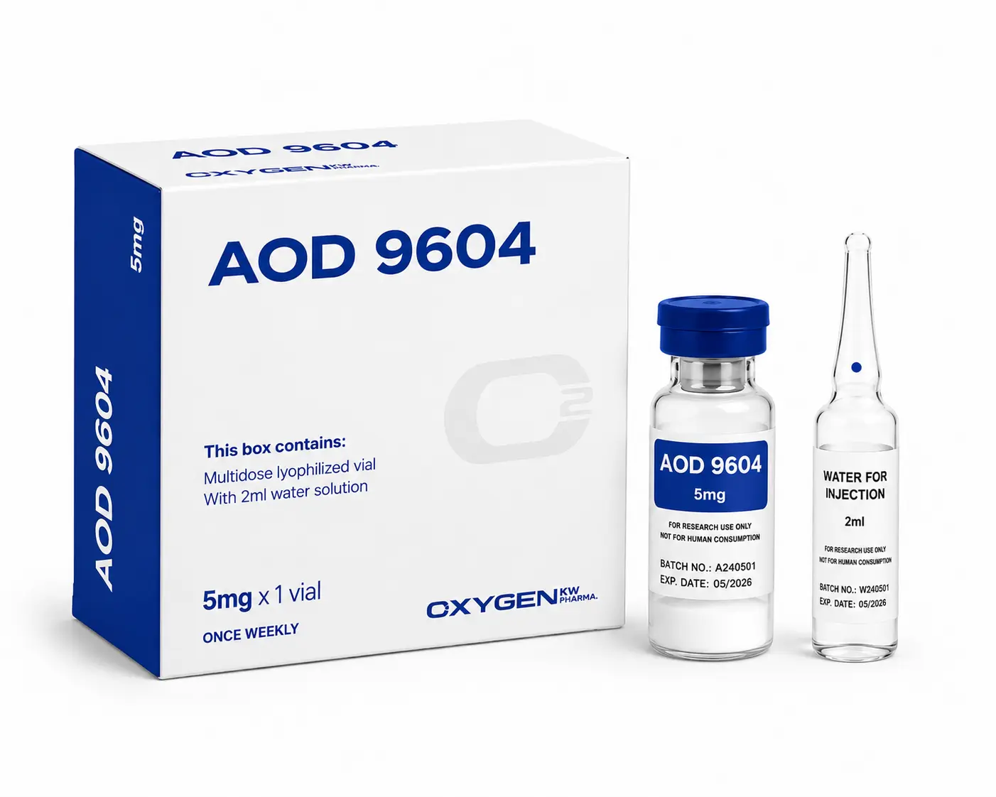PEPTIDEOS OXYGENKW AOD9604 5MG — imagem do produto