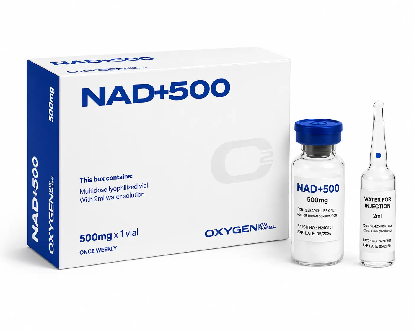 PEPTIDEOS OXYGENKW NAD+ 500MG — imagem do produto