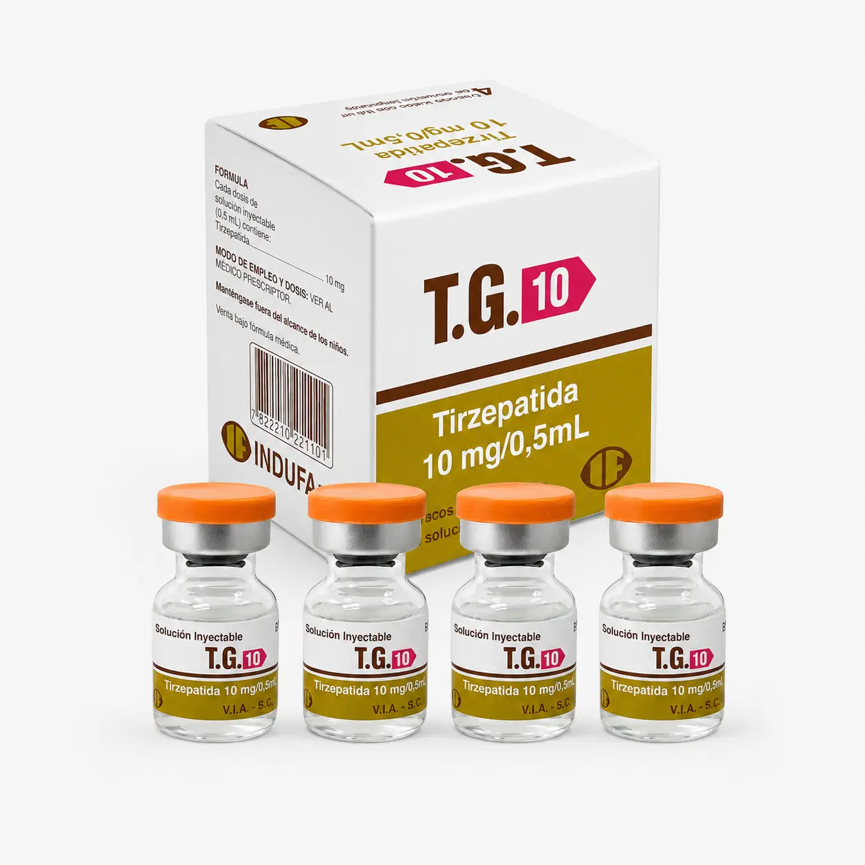 Tirzepatida T.G. 10MG – 4 Ampollas — imagem do produto