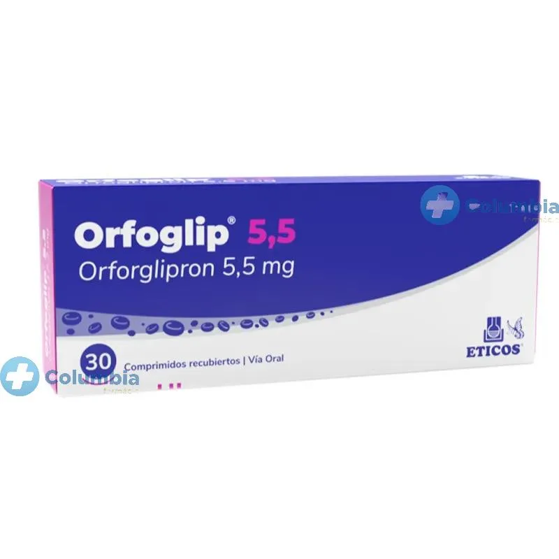 Orfoglip · Orforgliprona · 5.5 mg — embalagem do produto