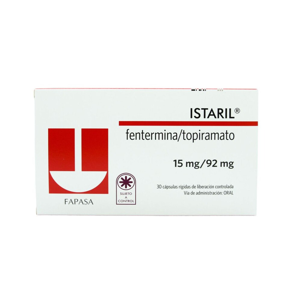 Istaril · 15 mg · 30 comp. — embalagem do produto