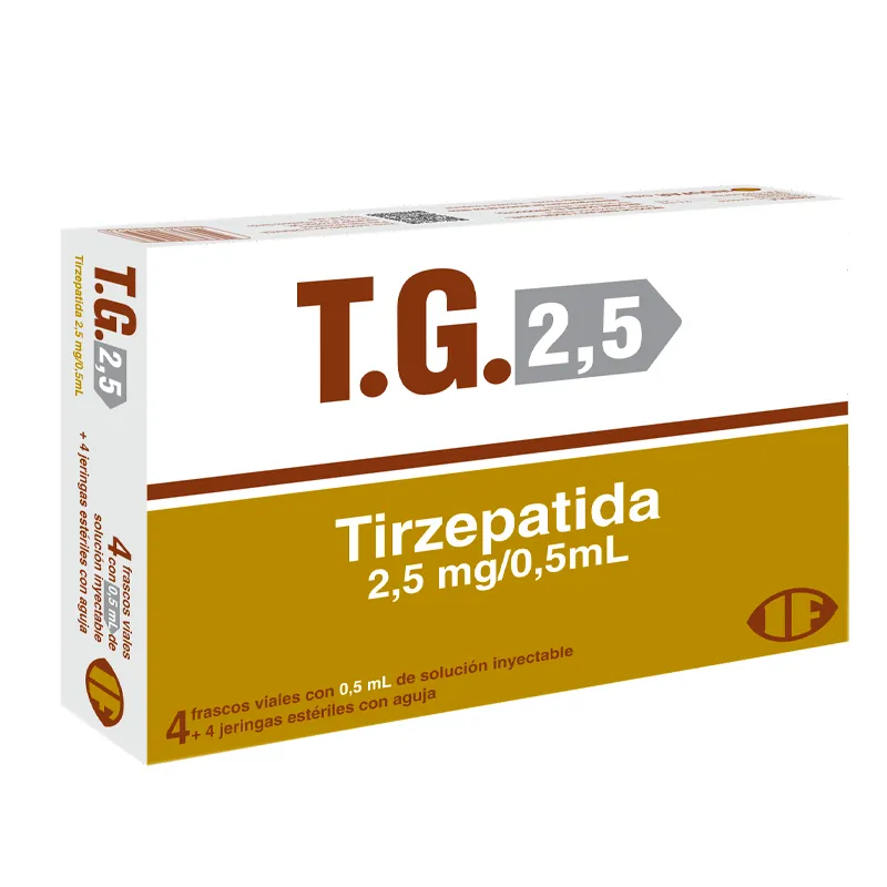 T.G. · Tirzepatida · 2.5 mg — embalagem do produto