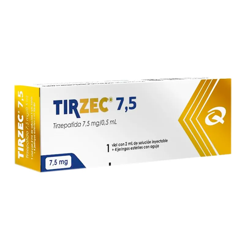 Tirzec · Tirzepatida · 7.5 mg · 4 jeringas — embalagem do produto
