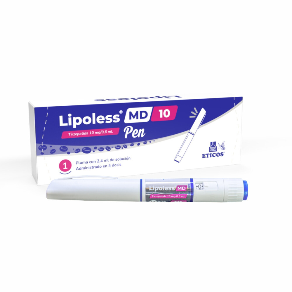 Lipoless · Tirzepatida · 10 mg — embalagem do produto