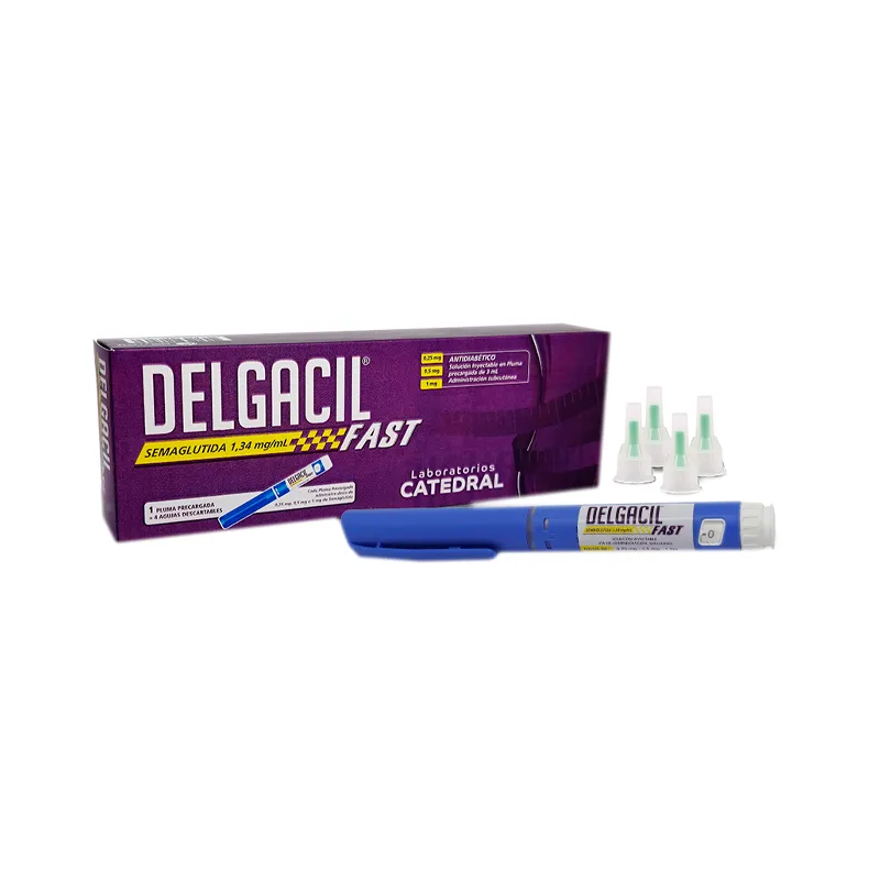 Delgacil · Semaglutida · 1.34 mg · 1 jeringa — embalagem do produto
