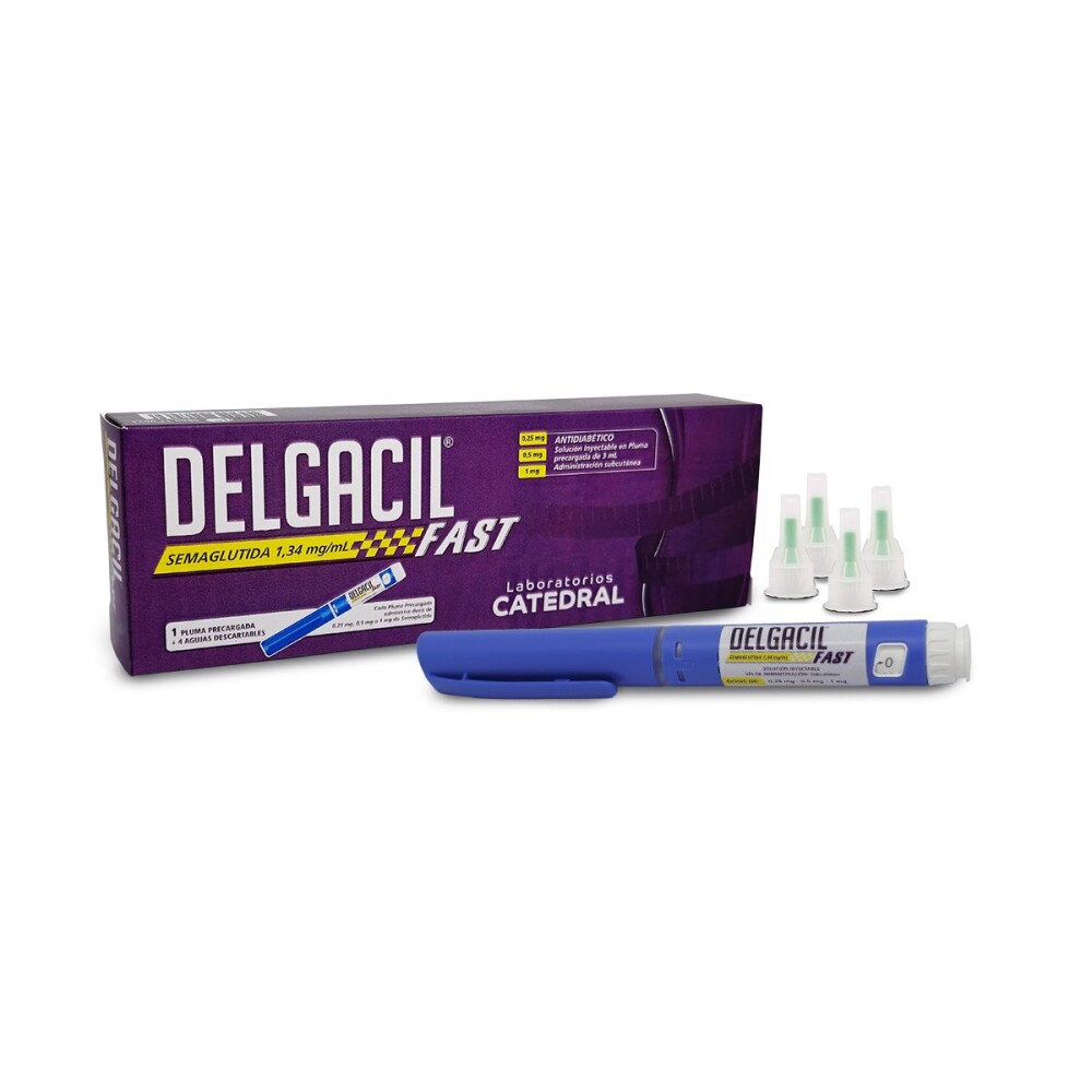 Delgacil · Semaglutida · 1.34 mg — embalagem do produto