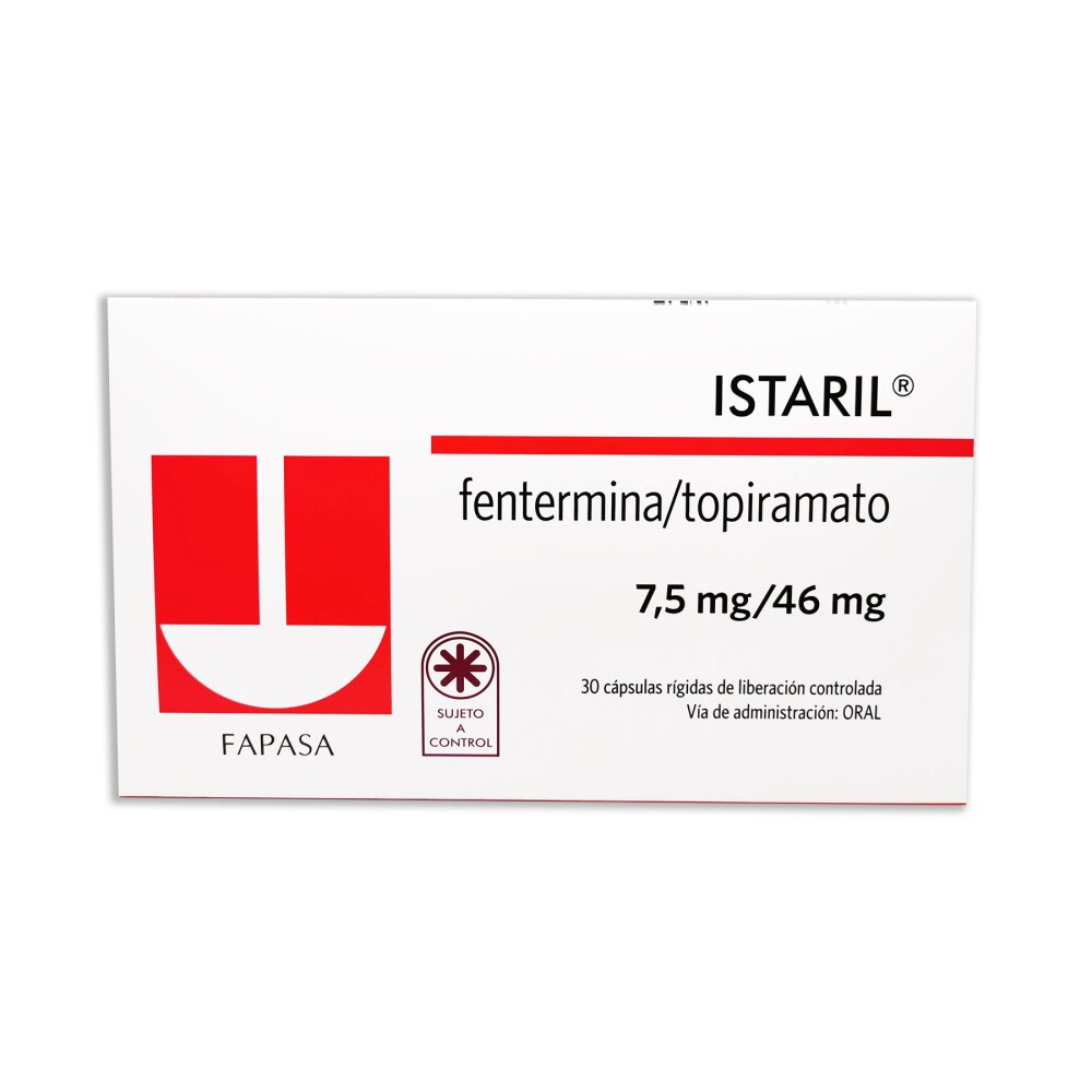 Istaril · 7.5 mg · 30 comp. — embalagem do produto