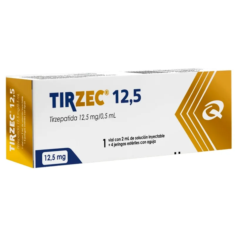 Tirzec · Tirzepatida · 12.5 mg · 4 jeringas — embalagem do produto