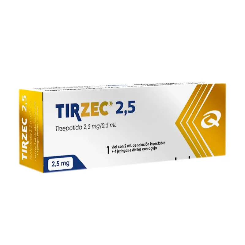 Tirzec · Tirzepatida · 2.5 mg · 4 jeringas — embalagem do produto