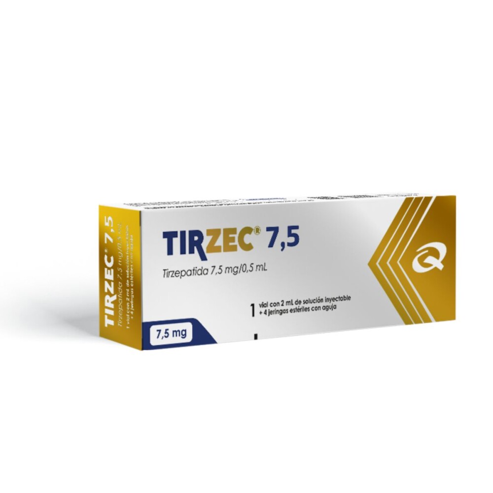 Tirzec · Tirzepatida · 7.5 mg · 4 jeringa — embalagem do produto