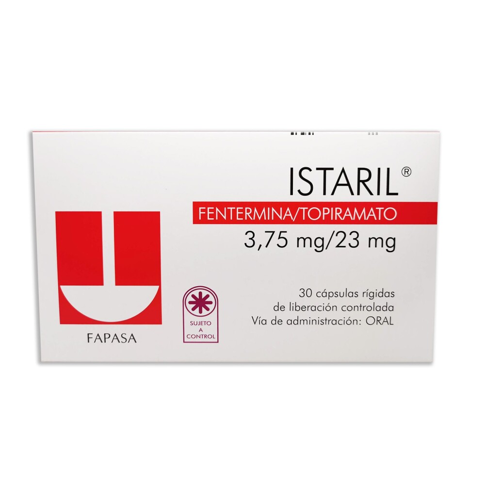 Istaril · 3.75 mg · 30 comp. — embalagem do produto