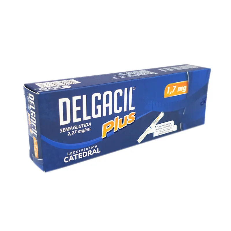 Delgacil · Semaglutida · 1.7 mg · 1 jeringa — embalagem do produto