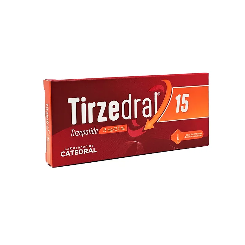 Tirzedral · Tirzepatida · 15 mg · 4 jeringas — embalagem do produto