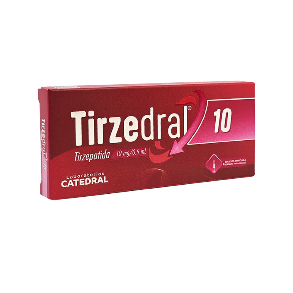 Tirzedral · Tirzepatida · 10 mg · 4 jeringa — embalagem do produto