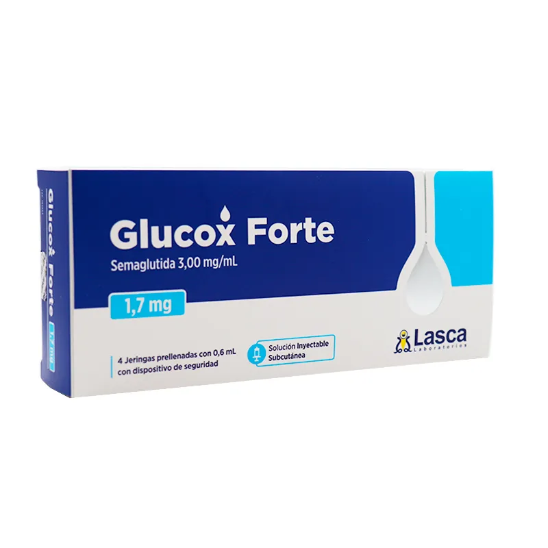 Glucox · Semaglutida · 1.7 mg · 4 jeringas — embalagem do produto