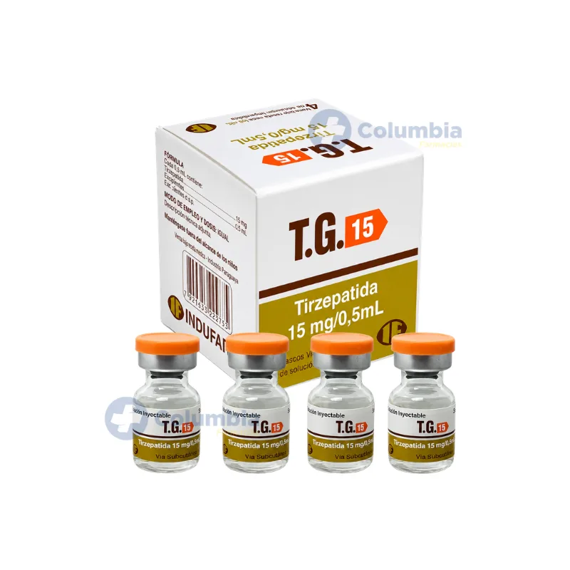 T.G. · Tirzepatida · 15 mg — embalagem do produto