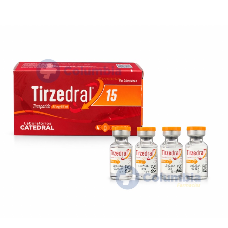 Tirzedral · Tirzepatida · 15 mg — embalagem do produto