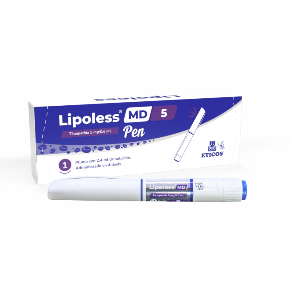 Lipoless · Tirzepatida · 5 mg — embalagem do produto