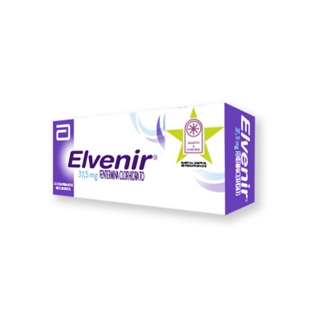 Elvenir · Fentermina · 30 comp. — embalagem do produto