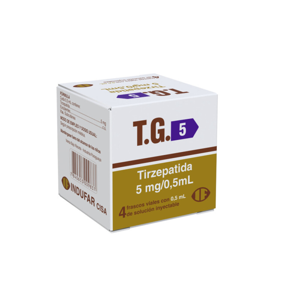 T.G. · Tirzepatida · 5 mg — embalagem do produto