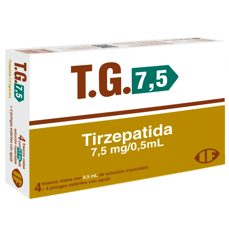 T.G. · Tirzepatida · 7.5 mg — embalagem do produto