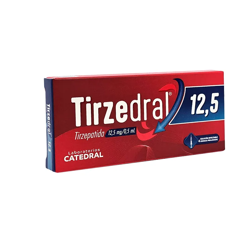 Tirzedral · Tirzepatida · 12.5 mg · 4 jeringas — embalagem do produto