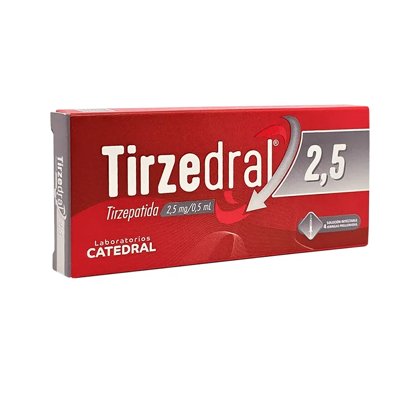 Tirzedral · Tirzepatida · 2.5 mg · 4 jeringas — embalagem do produto