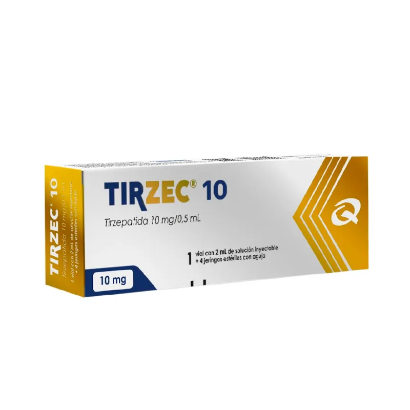 Tirzec · Tirzepatida · 10 mg · 4 jeringas — embalagem do produto