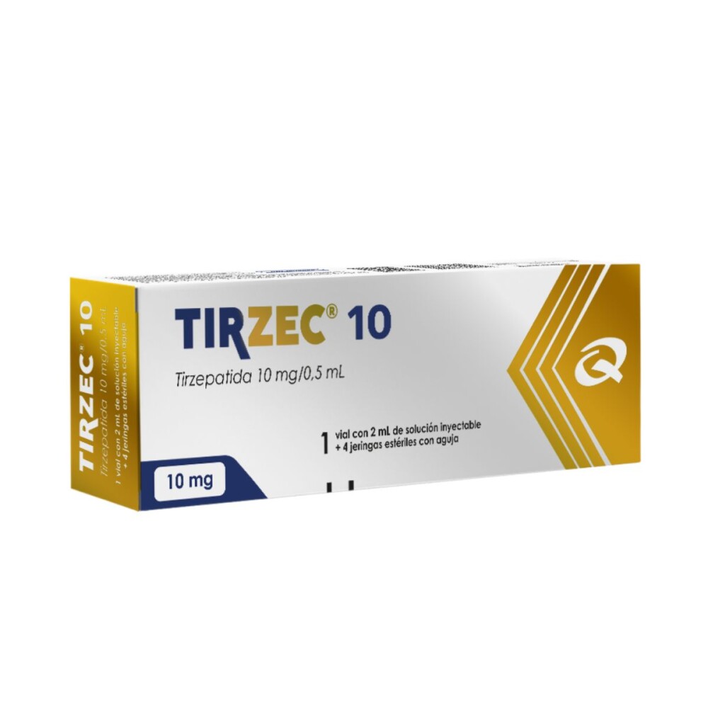 Tirzec · Tirzepatida · 10 mg · 4 jeringas — embalagem do produto