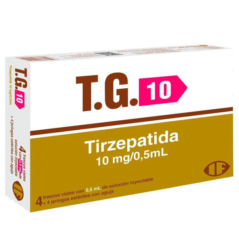 T.G. · Tirzepatida · 10 mg — embalagem do produto