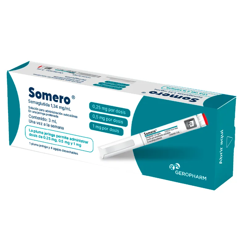 Somero · Semaglutida · 1.34 mg · 1 jeringa — embalagem do produto