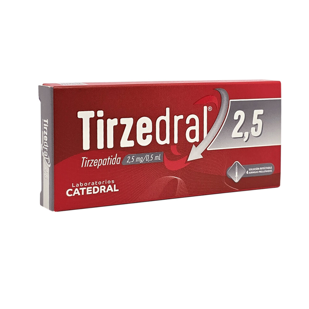 Tirzedral · Tirzepatida · 2.5 mg · 4 jeringa — embalagem do produto