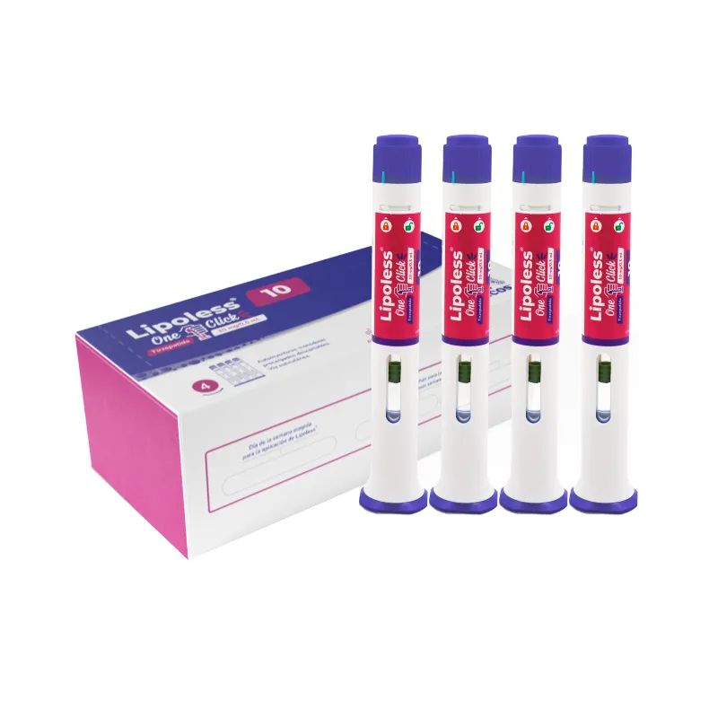 Lipoless · Tirzepatida · 10 mg · 4 jeringas — embalagem do produto