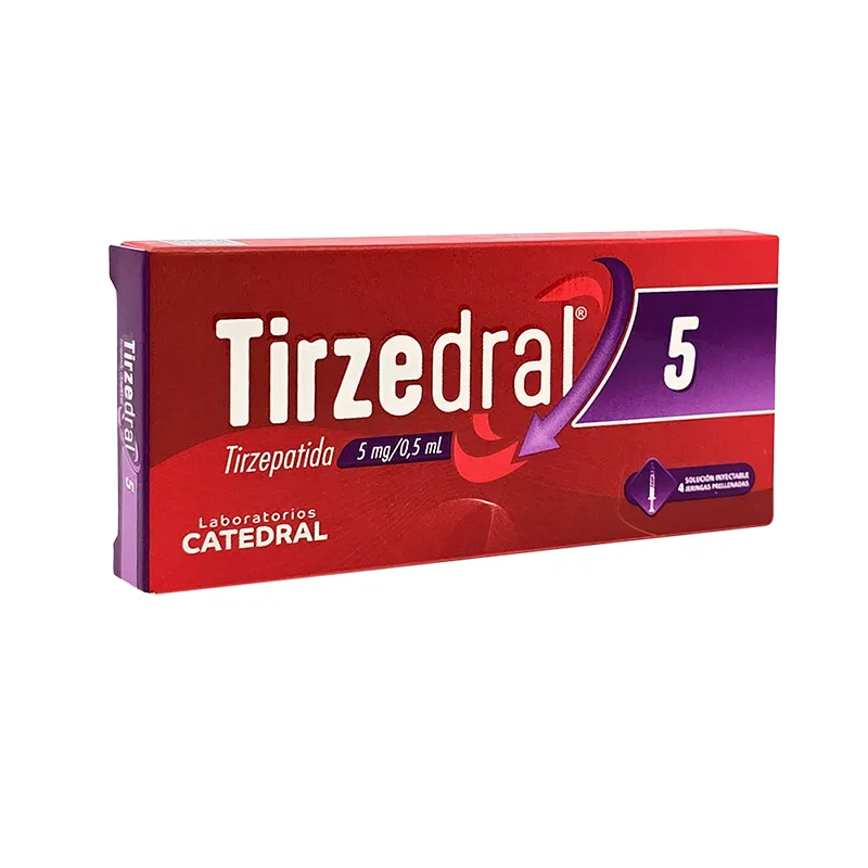 Tirzedral · Tirzepatida · 5 mg · 4 jeringas — embalagem do produto