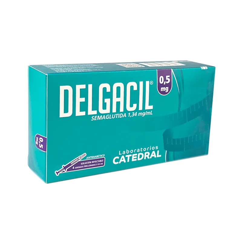 Delgacil · Semaglutida · 0.5 mg · 4 jeringas — embalagem do produto